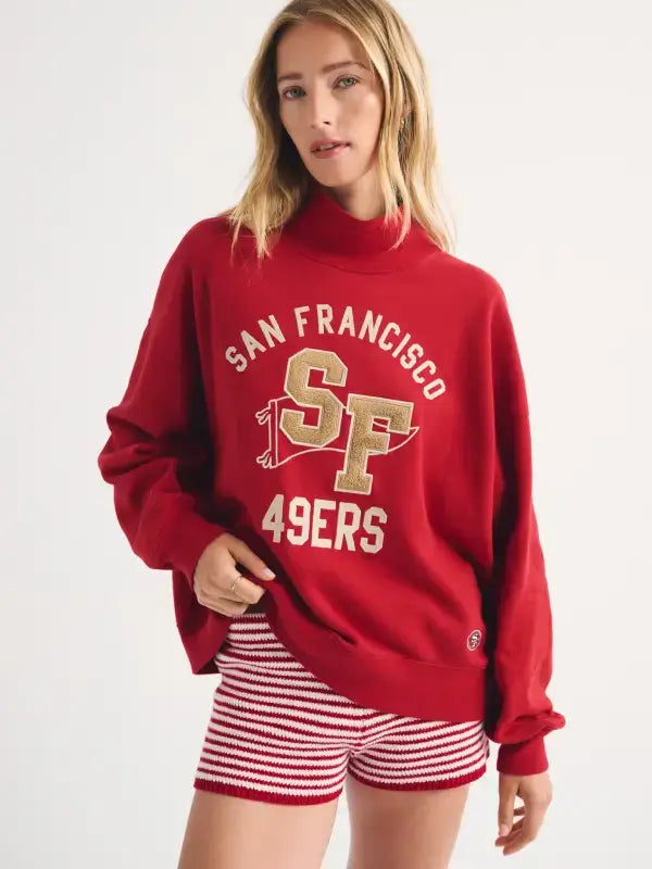 49ers Abercrombie Funnel Neck Sweatshirt