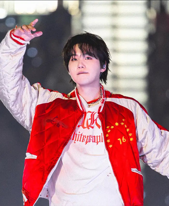 ARIRANG Toronto Suga Red Bomber Jacket