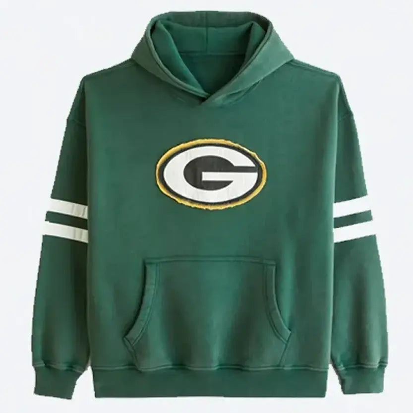 Abercrombie & Fitch Green Bay Packers Popover Hoodie