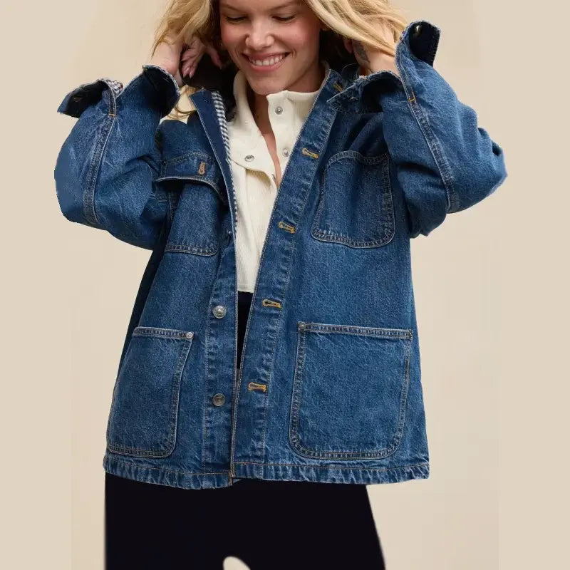 Aerie Barn Blue Denim Jacket