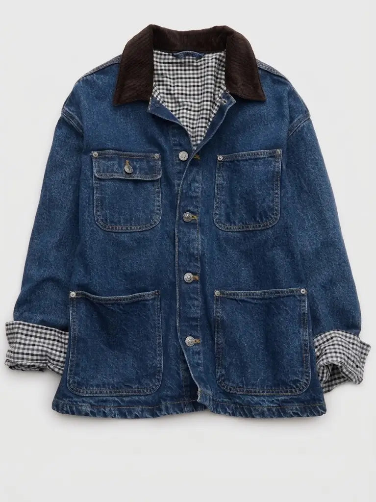 Aerie Barn Blue Denim Jacket