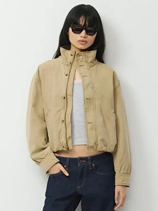 Aritzia Ferris Blouson Khaki Jacket
