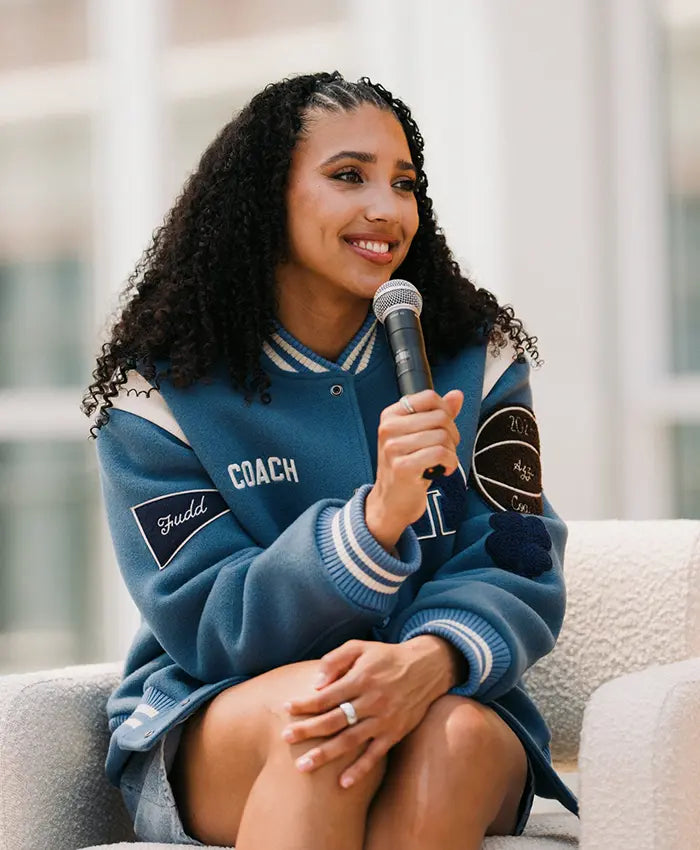 Azzi WNBA custom Coach varsity jackets