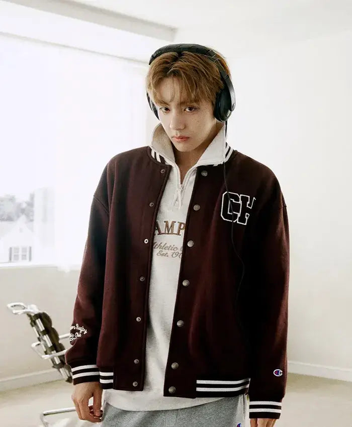 BTS V Champion Varsity Jacket
