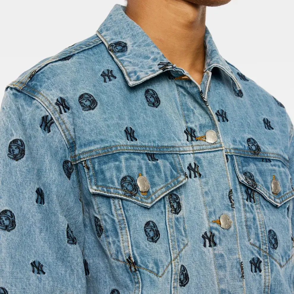 Billionaire Boys Club x New York Yankees Black Denim Trucker Jacket