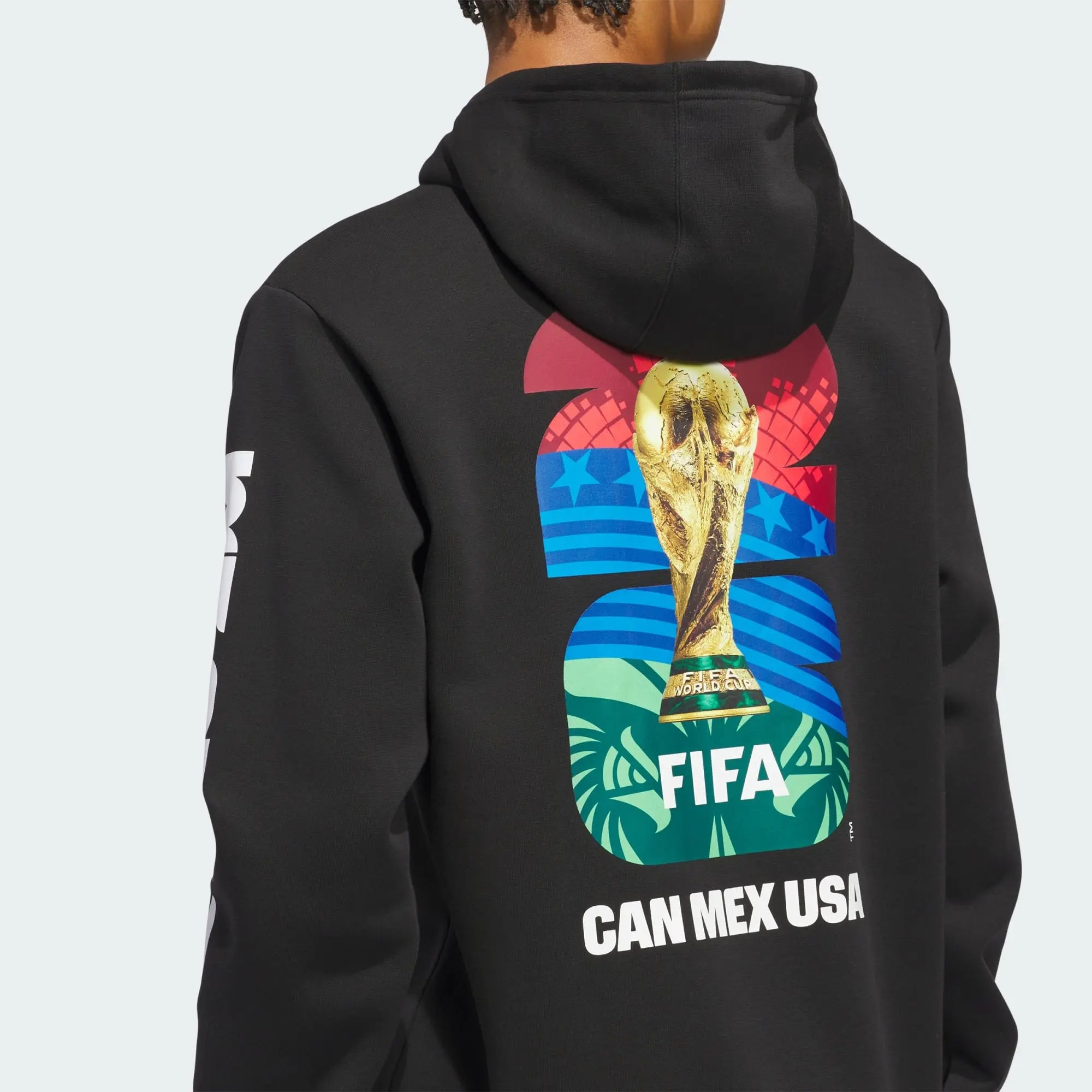 Black Adidas World Cup 2026 Match Ball Graphic Hoodie