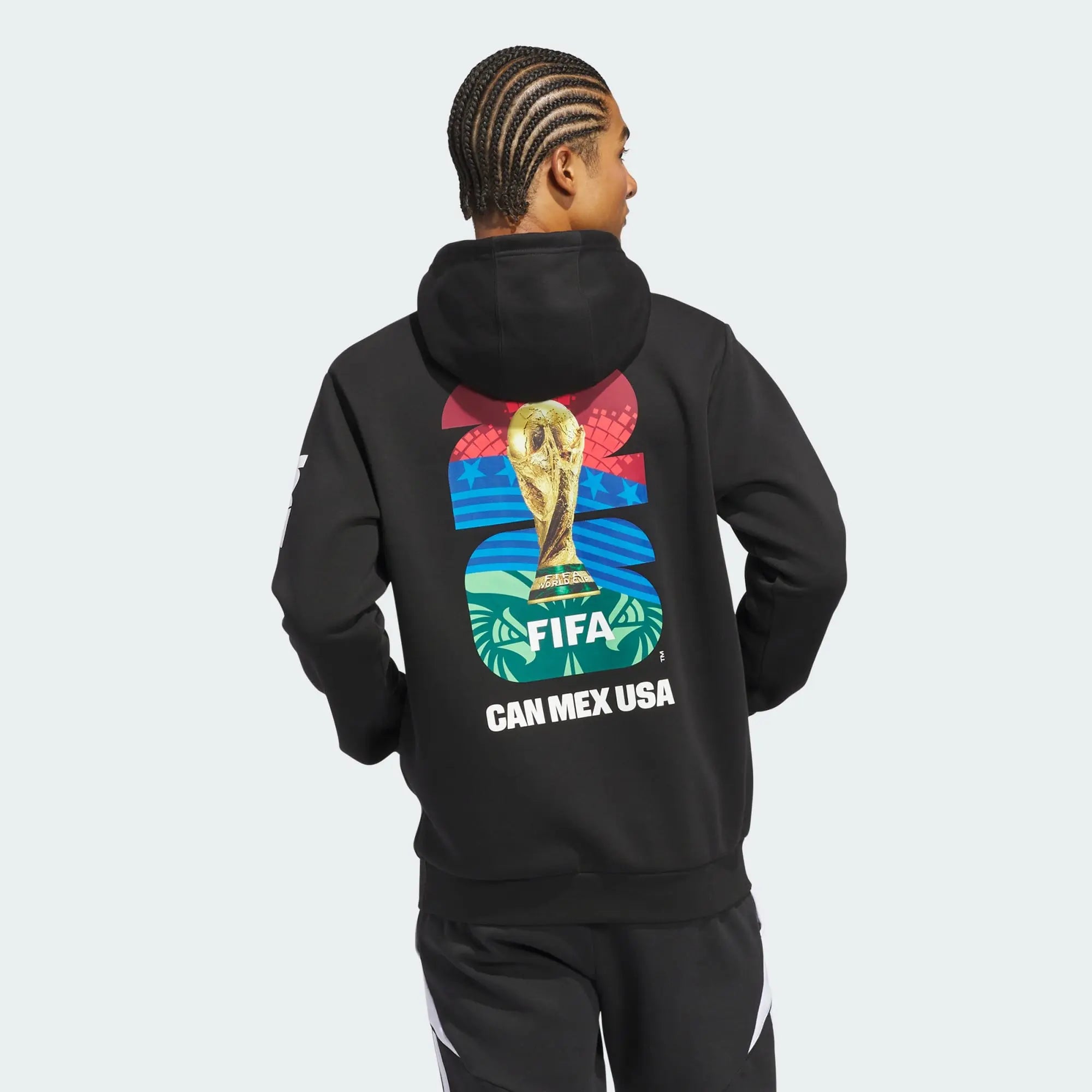 Black Adidas World Cup 2026 Match Ball Graphic Hoodie