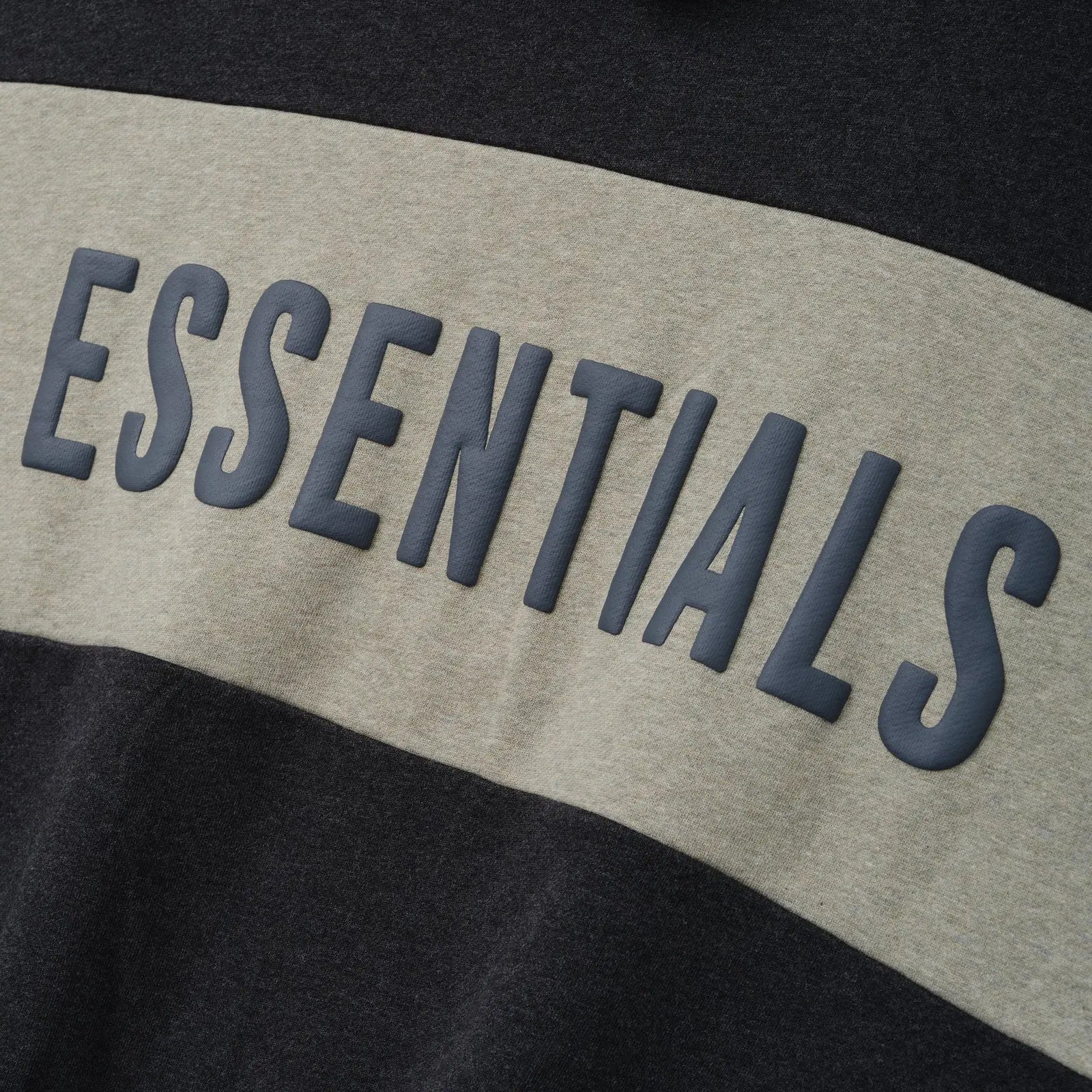 Black Fear Of God Cropped Relaxed Panelled Black Hoodie
