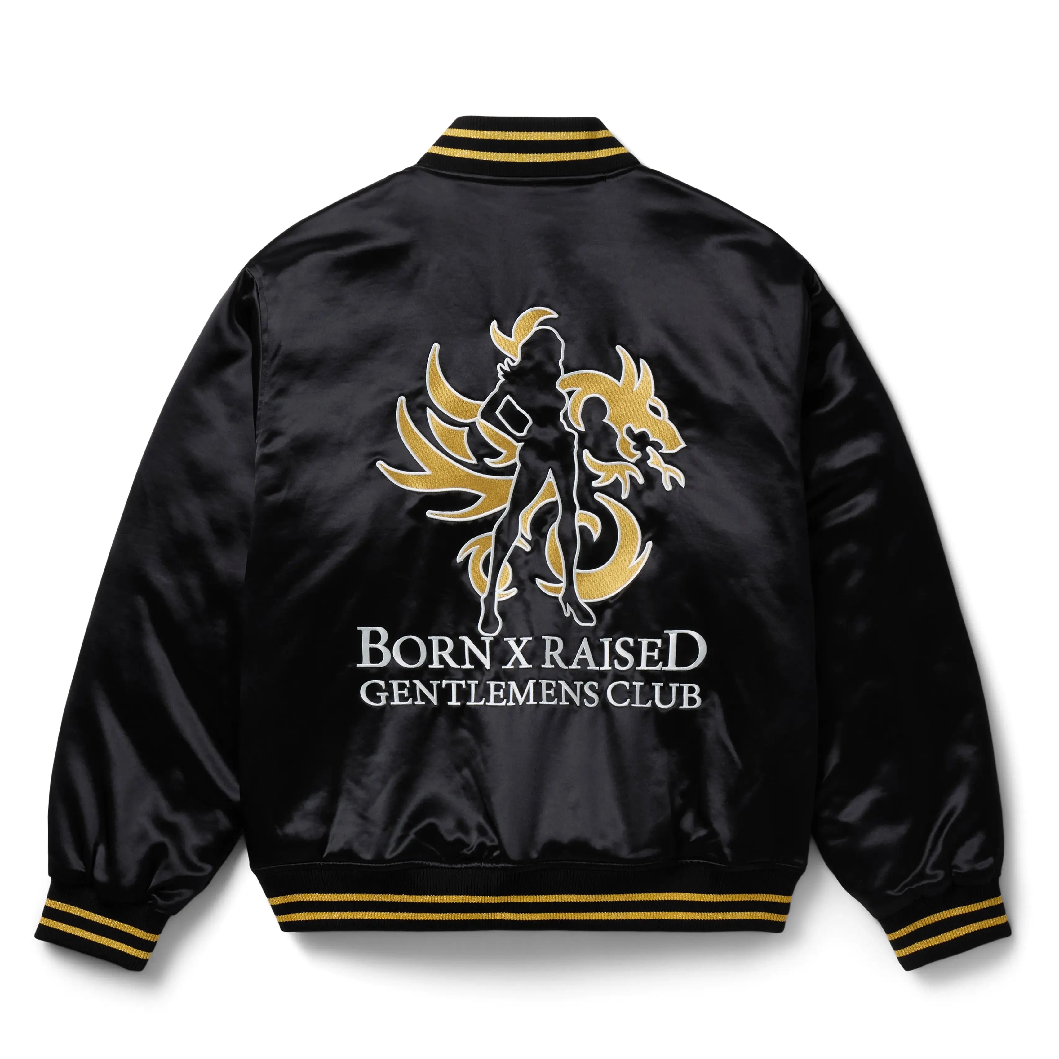 Born x Raised Gentlemens Club Souvenir Black Jacket For Men & Women