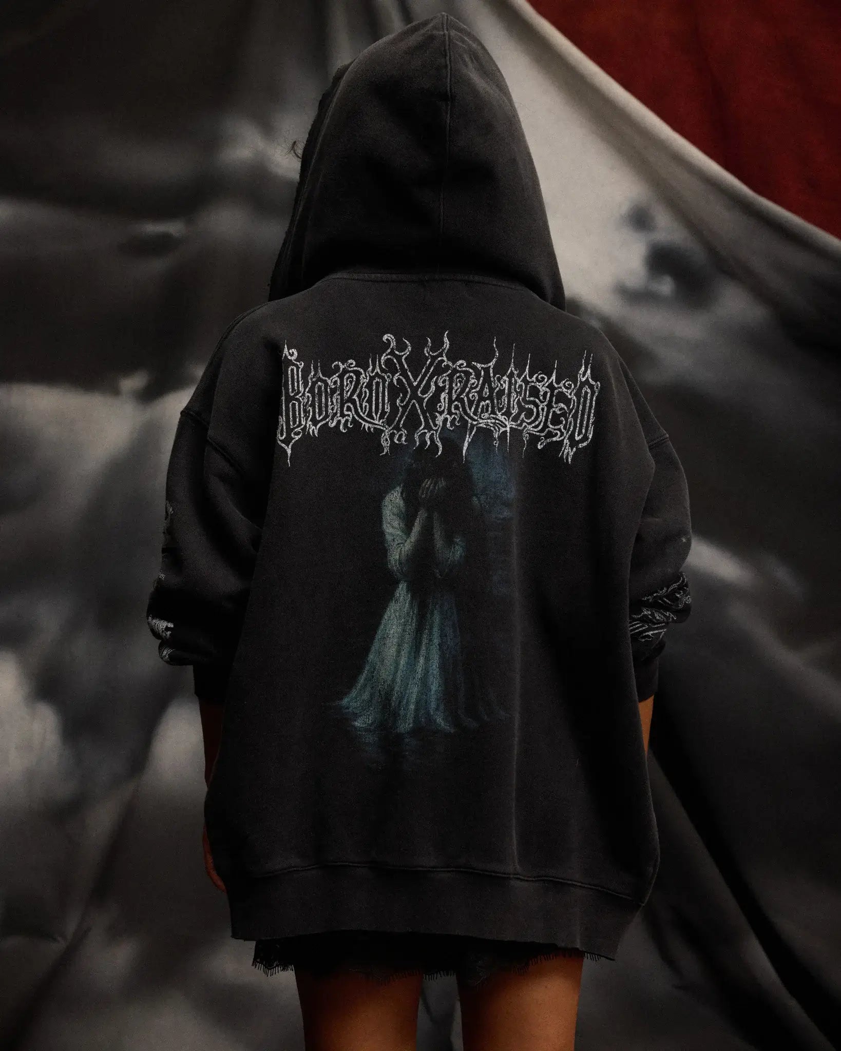 Born x Raised LLORONA Vintage  zip-up Hoodie