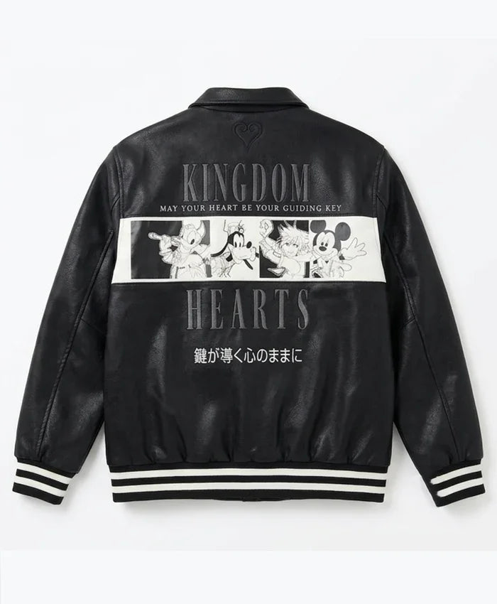 BoxLunch D23 Kingdom Hearts black bomber Jacket