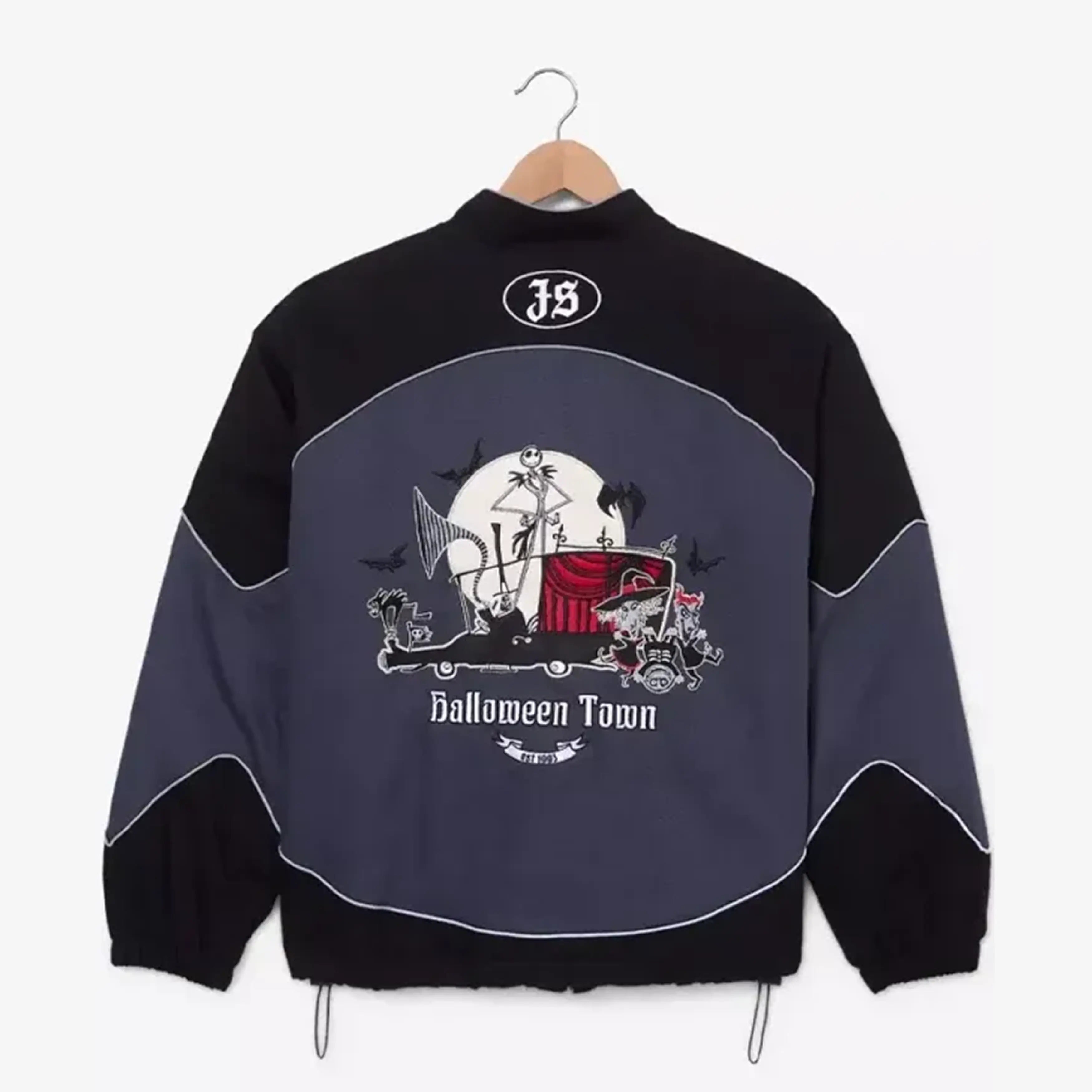 BoxLunch Nightmare Before Christmas Jack Skellington Moto Black Jacket
