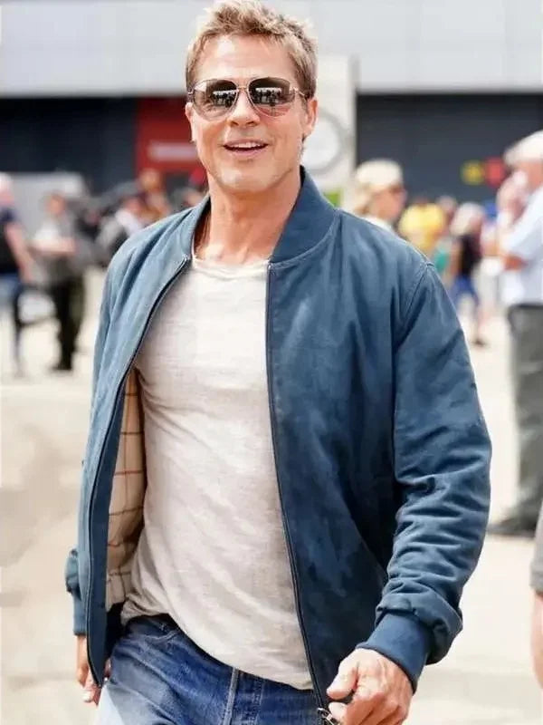Brad Pitt F1 Blue Bomber Jacket USA