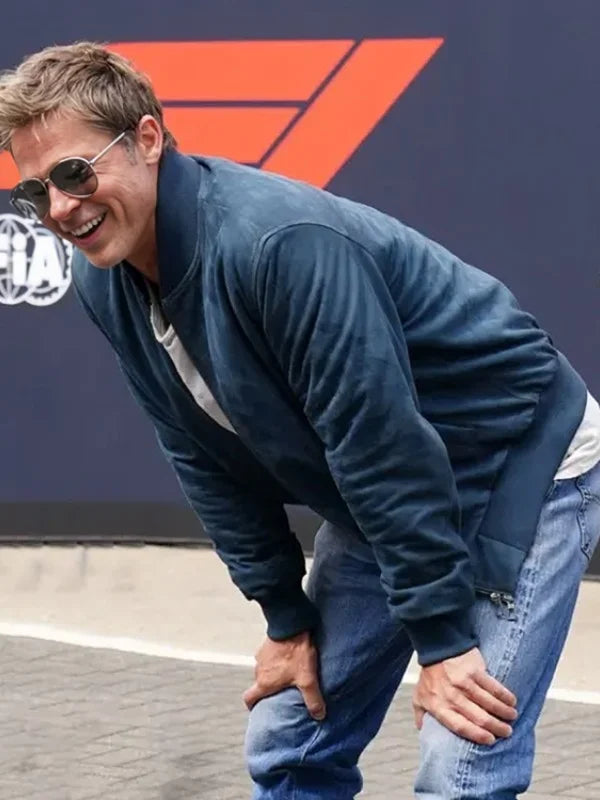 Brad Pitt F1 Suede Jacket USA