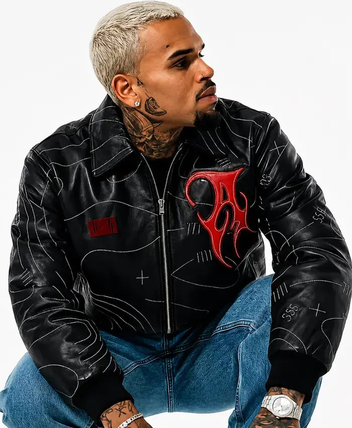 Chris Brown Pelle Pelle x Auracles Topography Jacket