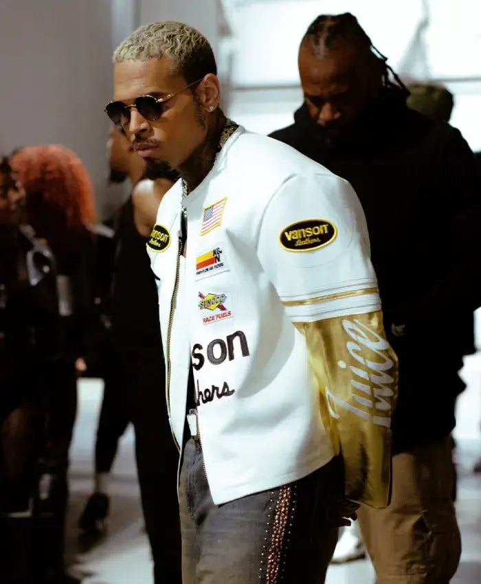 Chris Brown X Vanson Leathers Jacket