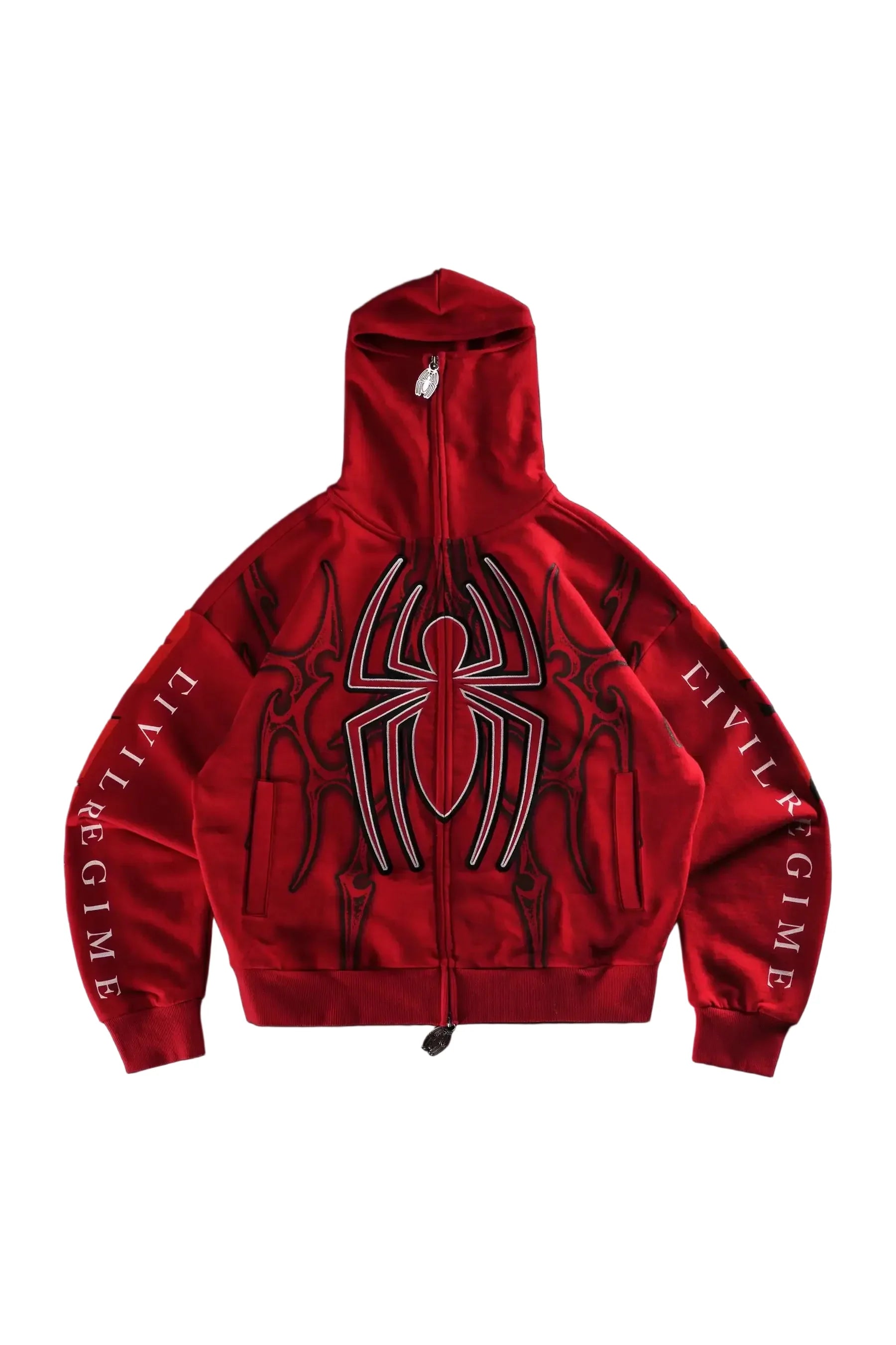 Civil Regime Cage Match Shiesty Red Zip Hoodie