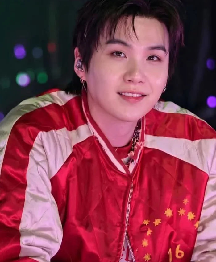 ARIRANG Toronto Suga Red Bomber Jacket