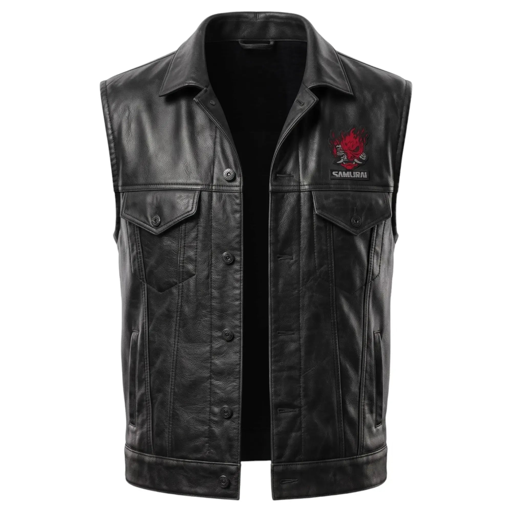 Cyberpunk 2077 inspired v nomad leather vest