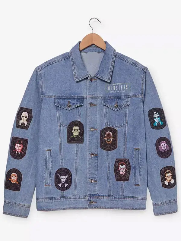 Dark Zodiac Universal Monsters Icons Denim Jacket