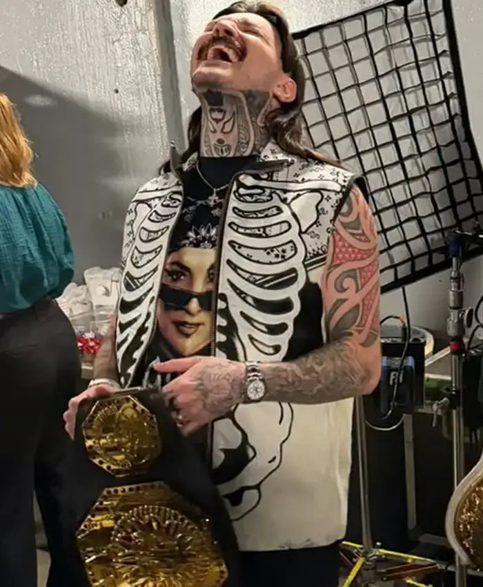 Dominik Mysterio Skeleton Vest For Halloween