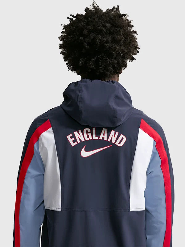England Nike Dri-FIT Woven Navy Blue Zipper Jacket