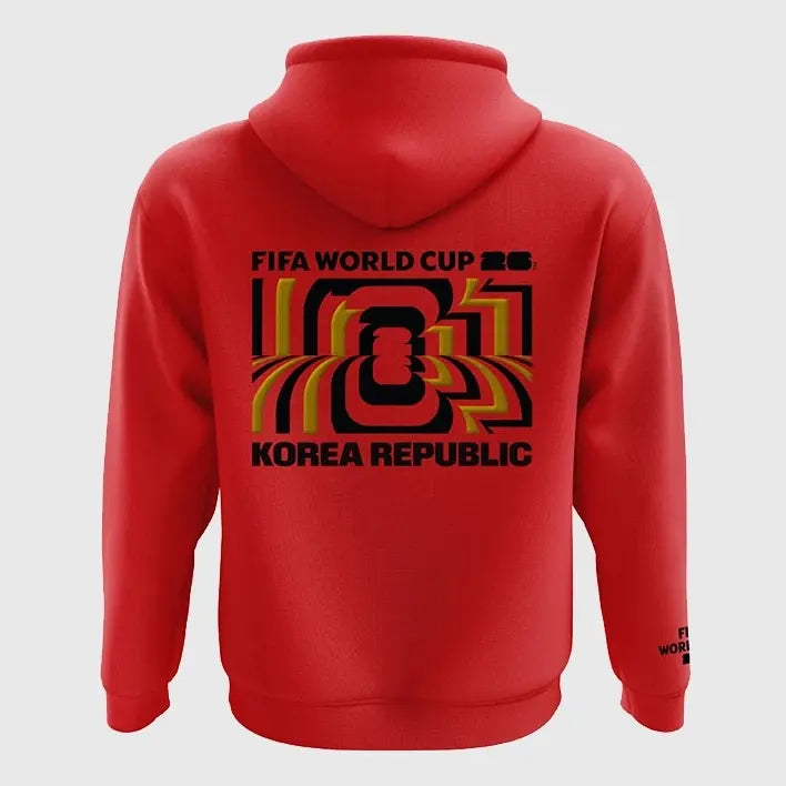 FIFA World Cup 2026 Korea Puff Red Hoodie