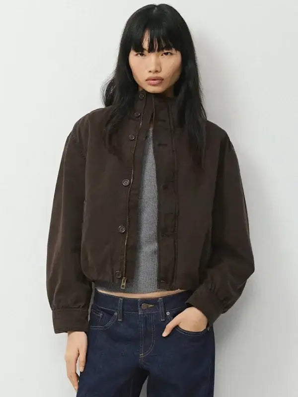 Ferris Blouson Aritzia Brown Jacket