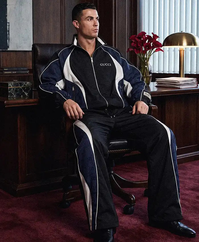 Gucci x Cristiano Ronaldo Black And Blue Tracksuit