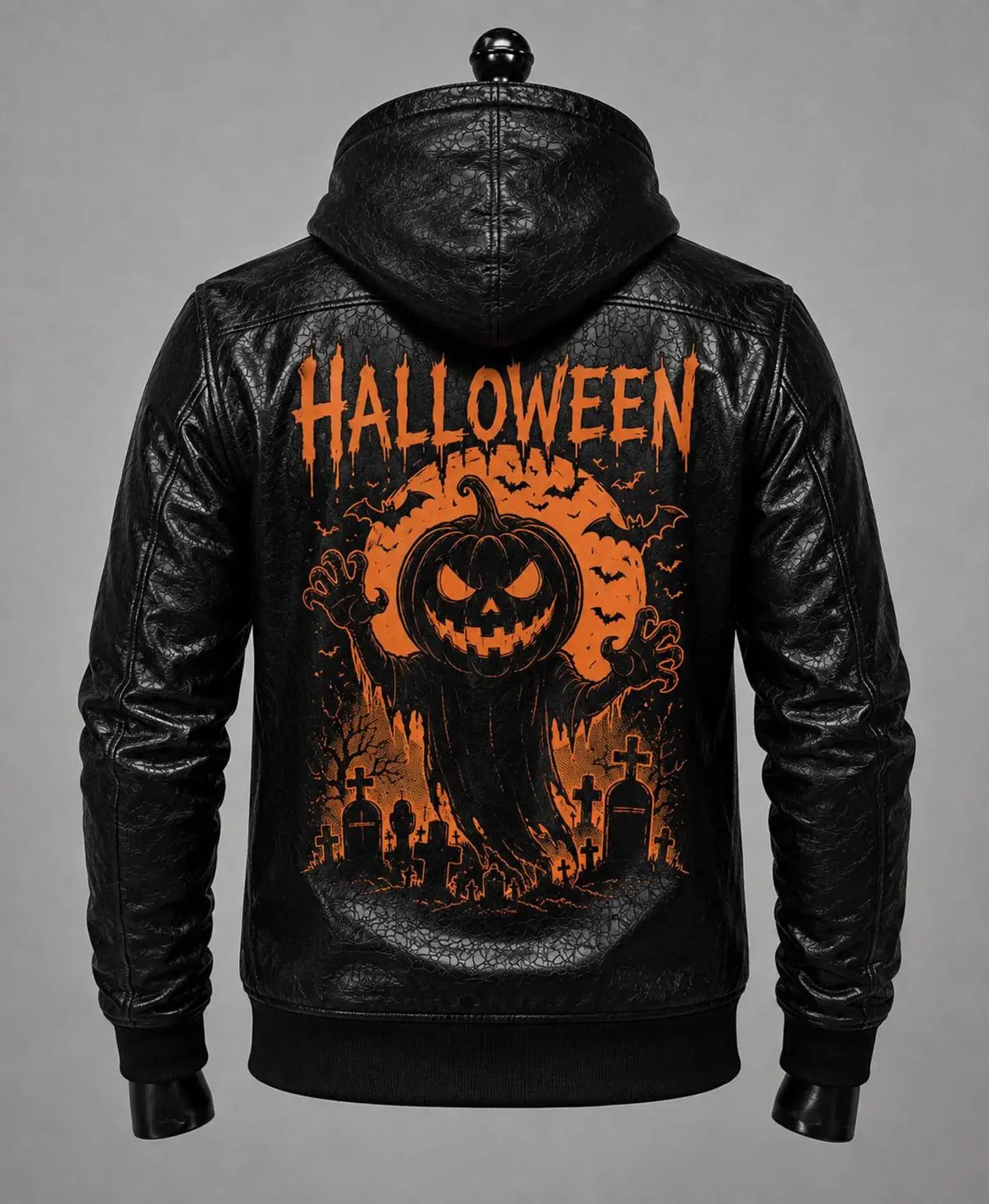 Halloween Men's Black  Gothic Horror  Jacket