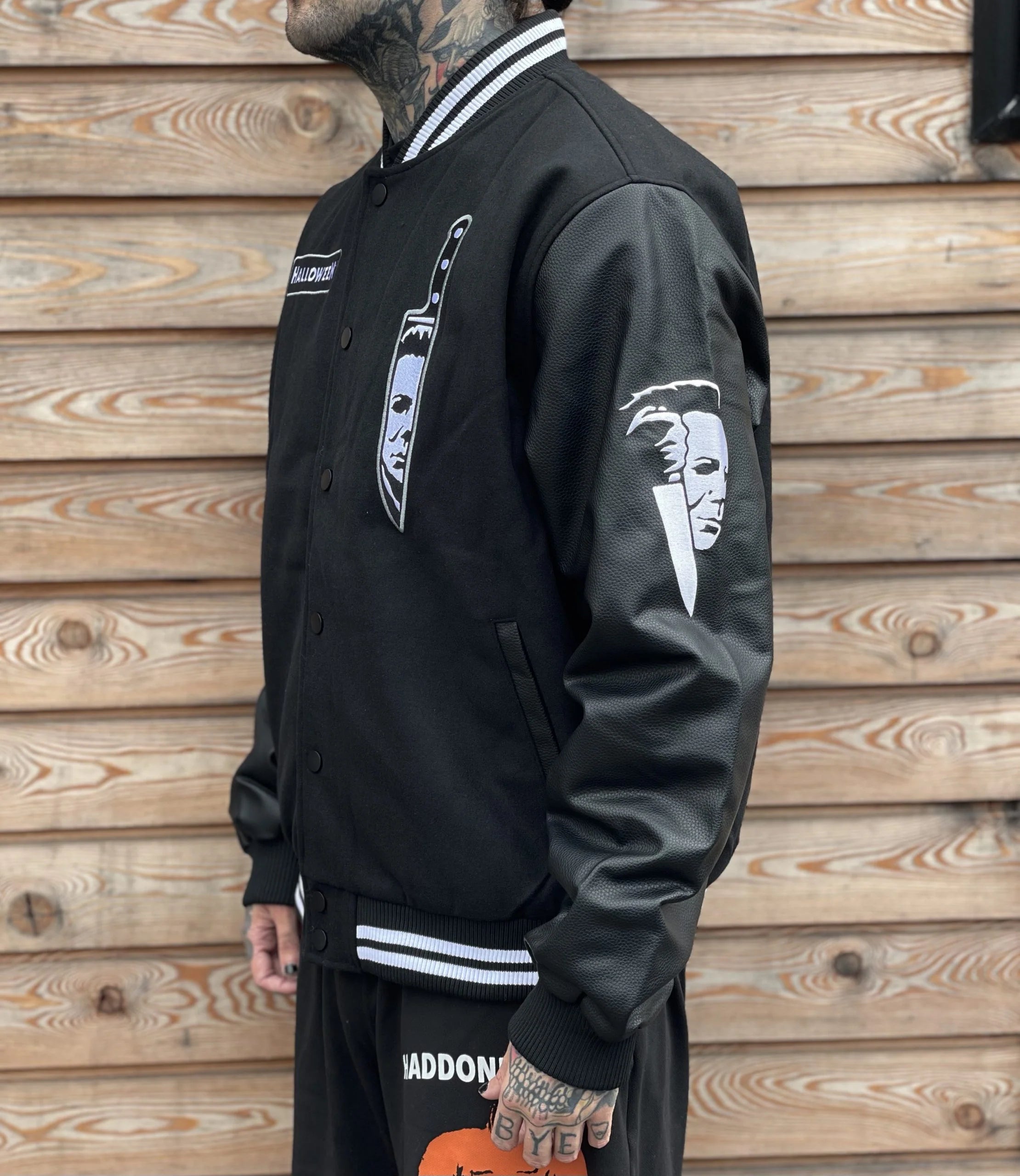 Halloween Michael Myers Varsity Bomber Jacket