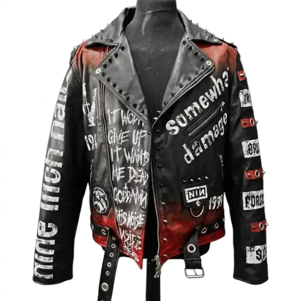 Halloween Nine Inch Nails Black Biker Jacket