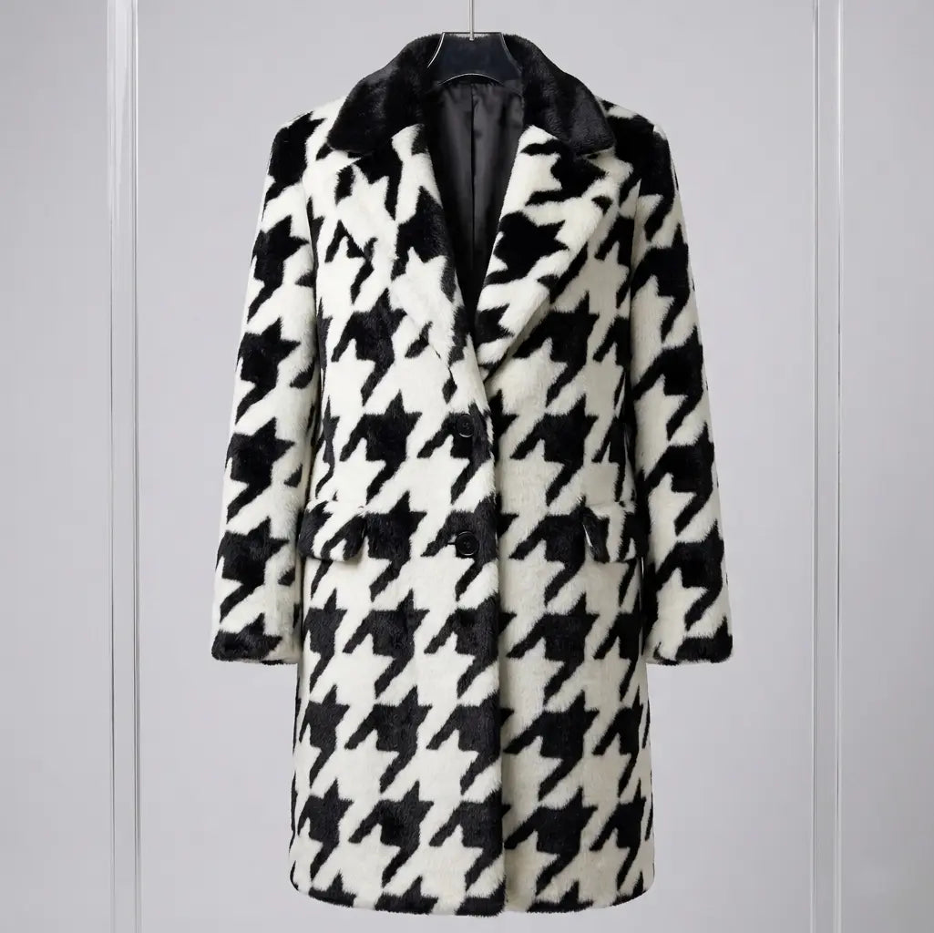Hayes Warner x Sabrina Victoria Black  & White Coat 