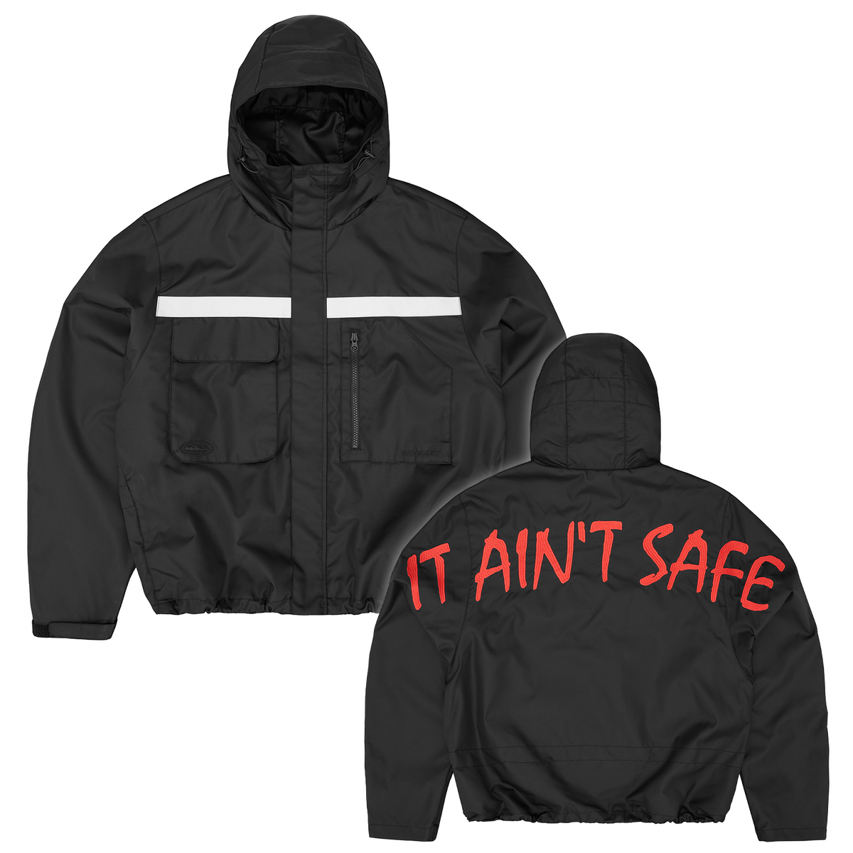 Corteiz x Skepta It Ain't Safe Black Jacket