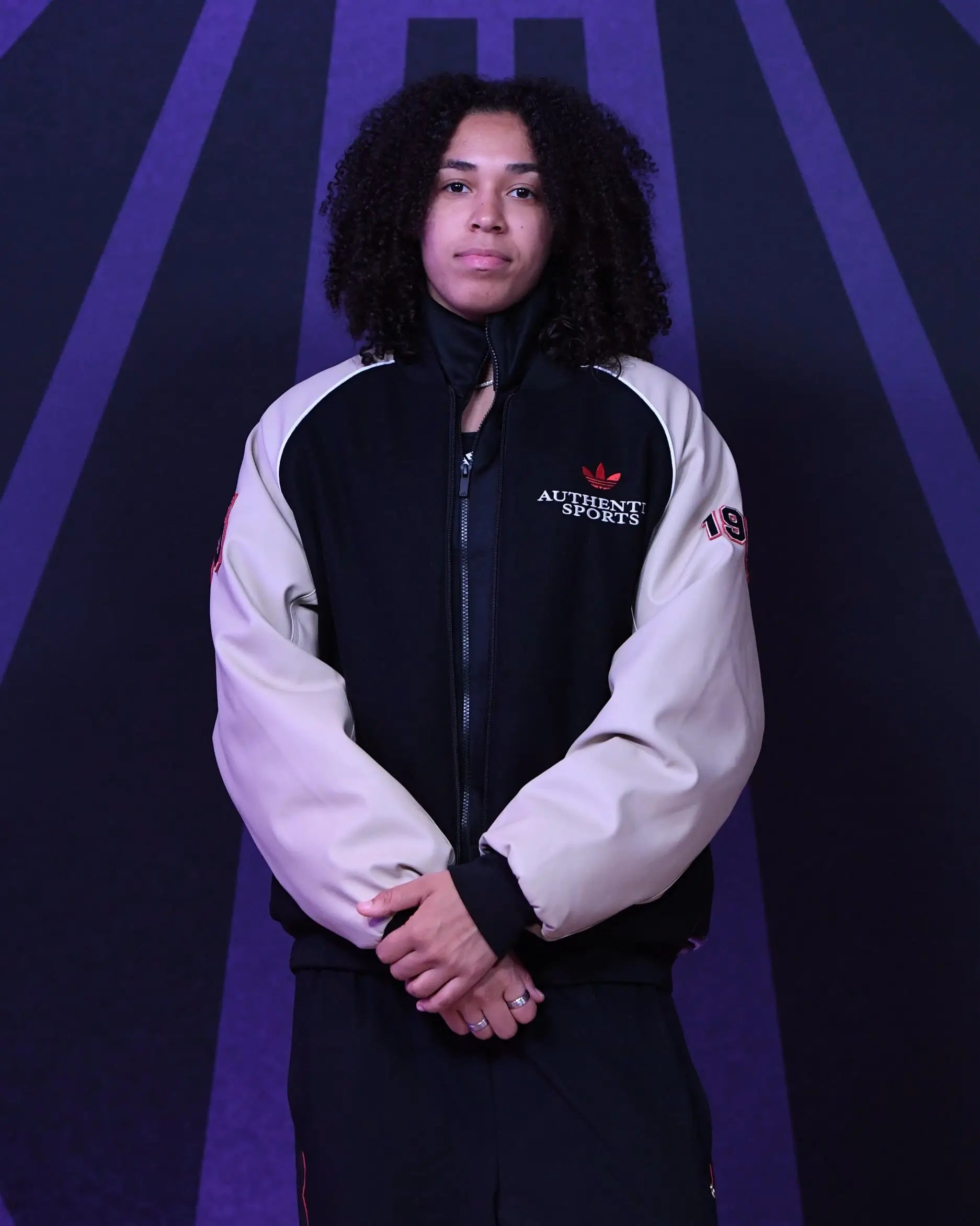 Janiah Barker Valkyries Authentic Sports Bomber Jacket