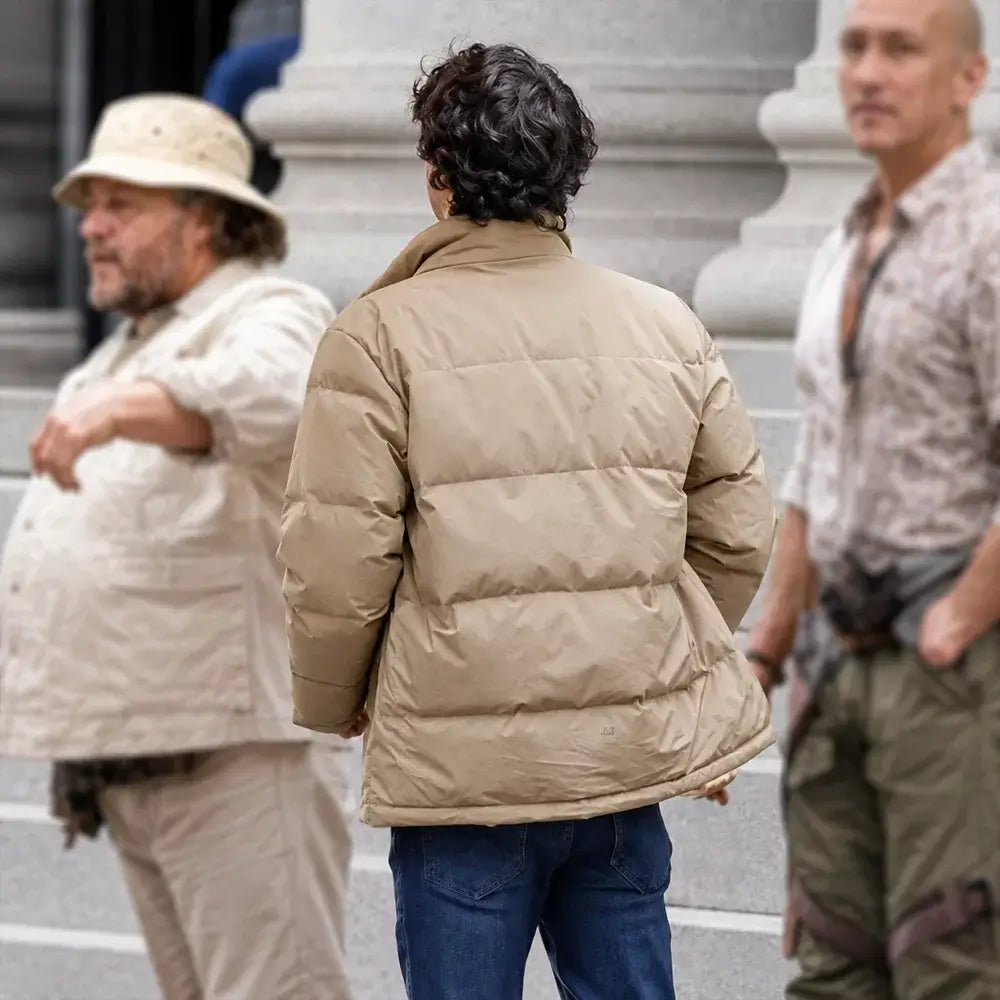 Jumanji Open World 2026 Alex Wolff Beige Jacket
