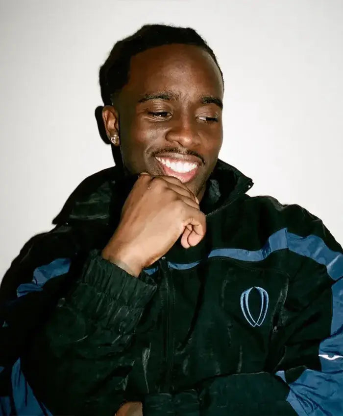 Kai Cenat Black And Blue VIVET Track Jacket
