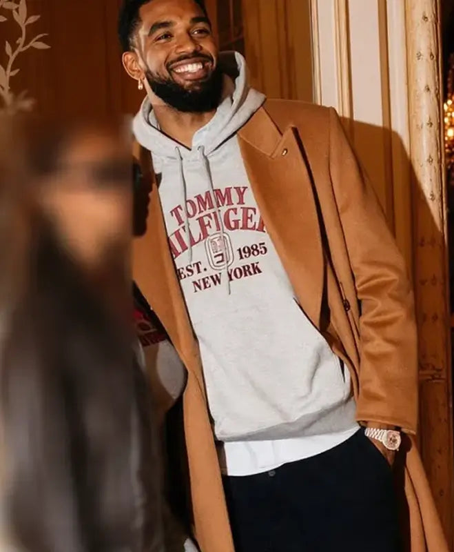 Karl-Anthony Towns Fashion Show Brown Coat For Men & Women