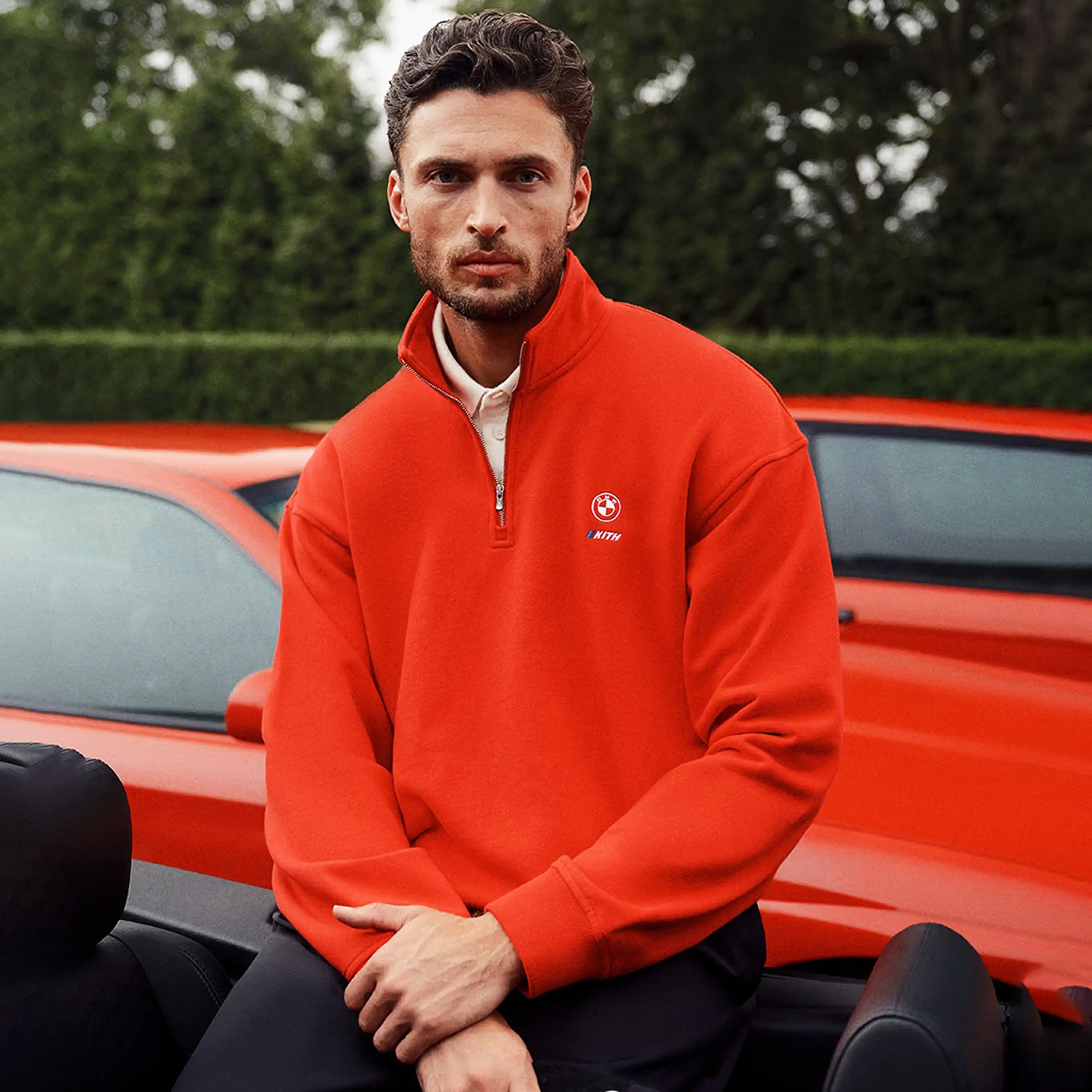 Kith for BMW 2026 Orange Quarter-Zip Sweatshirt