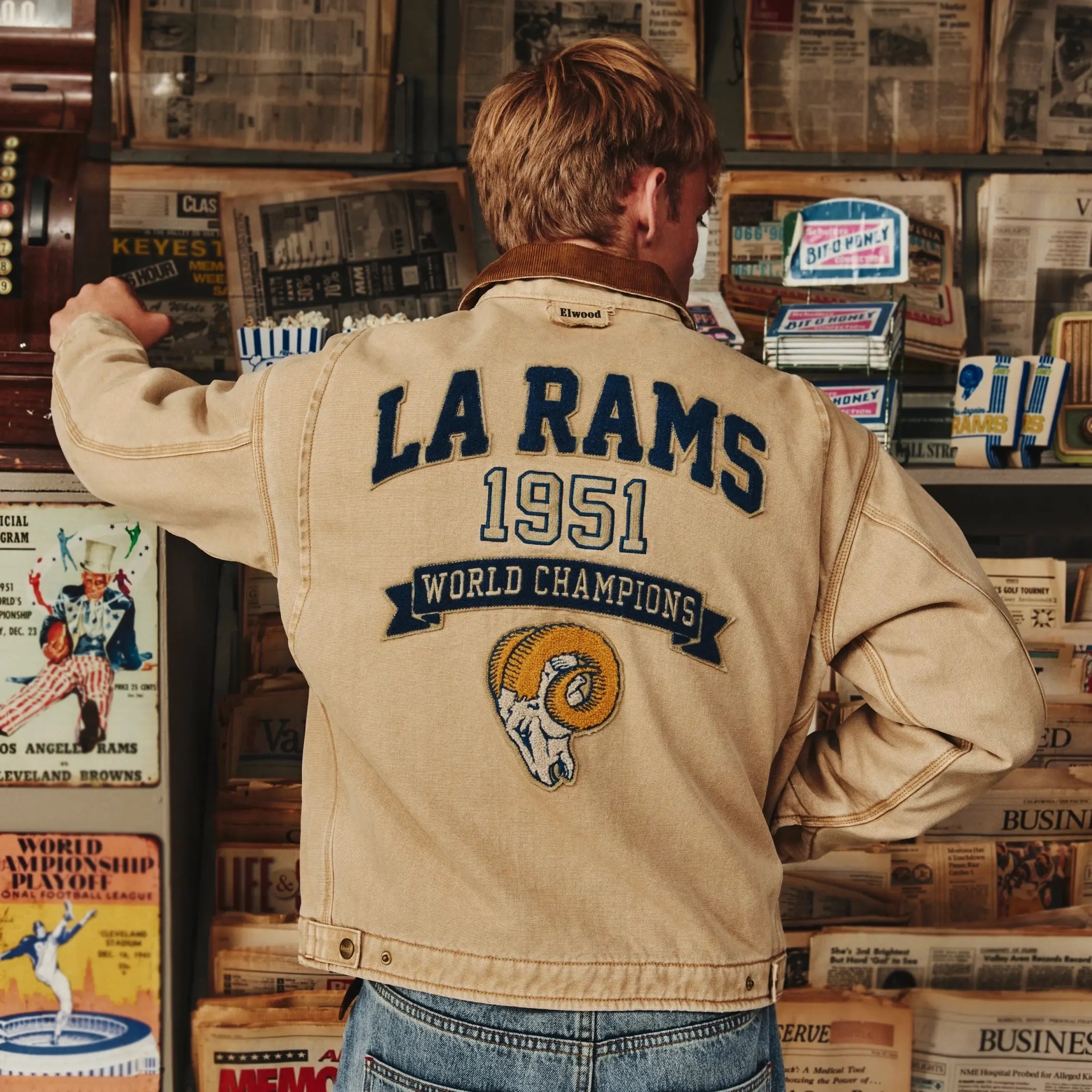 LA Rams x Elwood 1951 World Champions Cotton Jacket