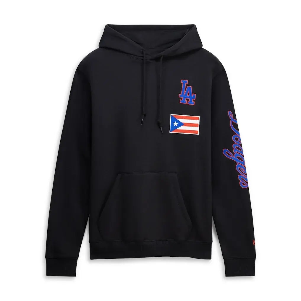 Los Angeles Dodgers Puerto Rico Black Hoodie