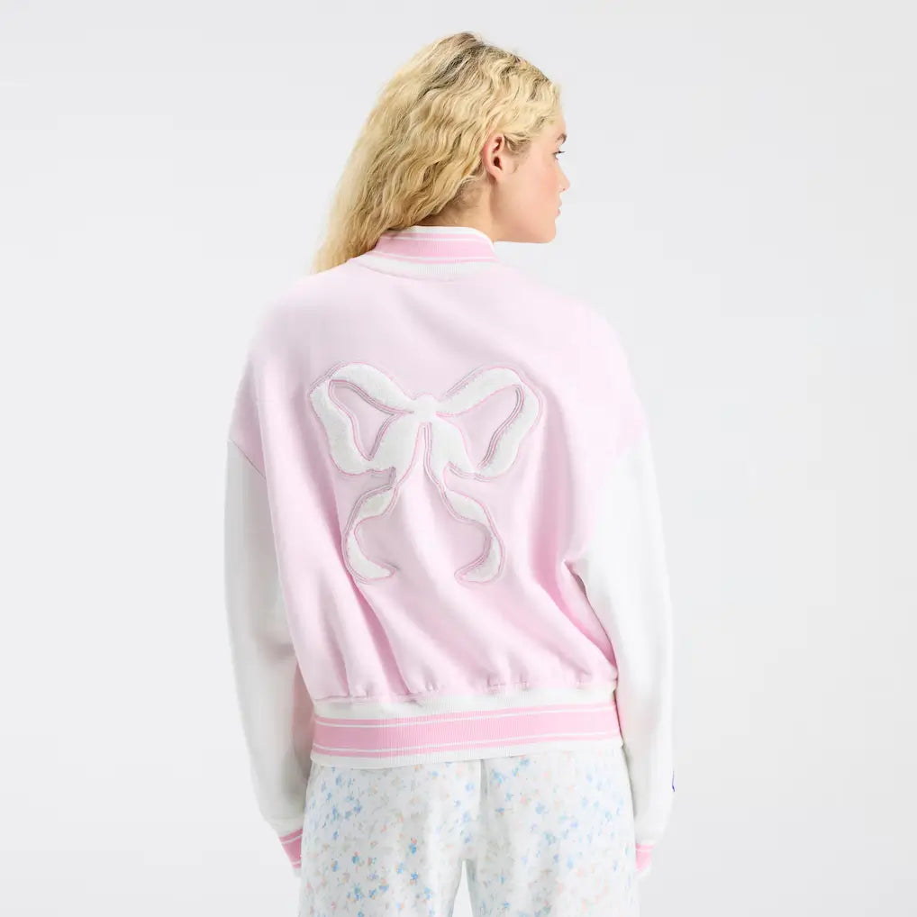 LoveShackFancy University of Florida Pink Varsity Jacket