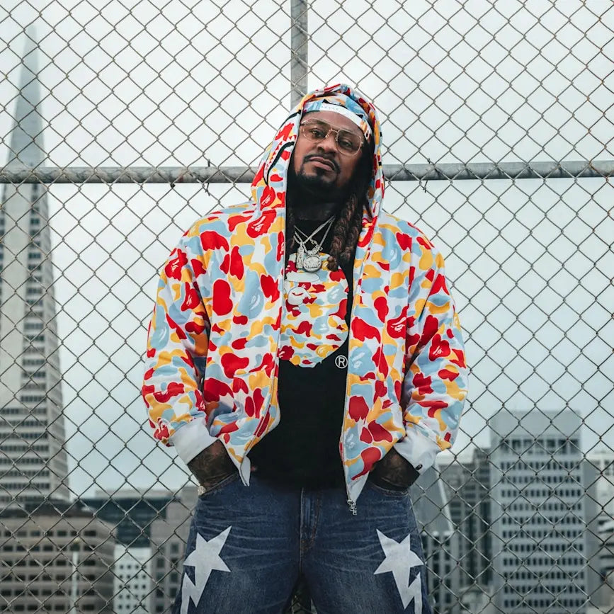 Marshawn Lynch BAPE Camo Shark hoodie