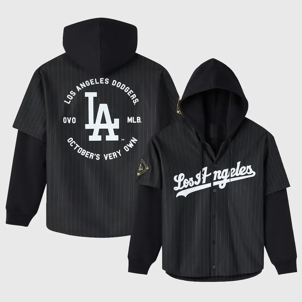 Men's Los Angeles Dodgers OVO x MLB Black Jersey