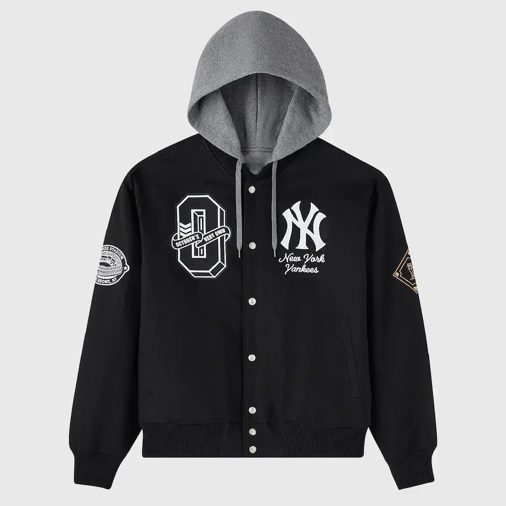 New York Yankees OVO x MLB Black Bomber Jacket