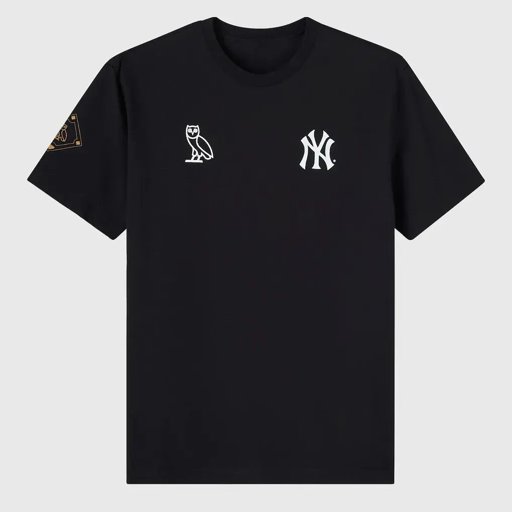 New York Yankees OVO x MLB Black Graphic T-Shirt