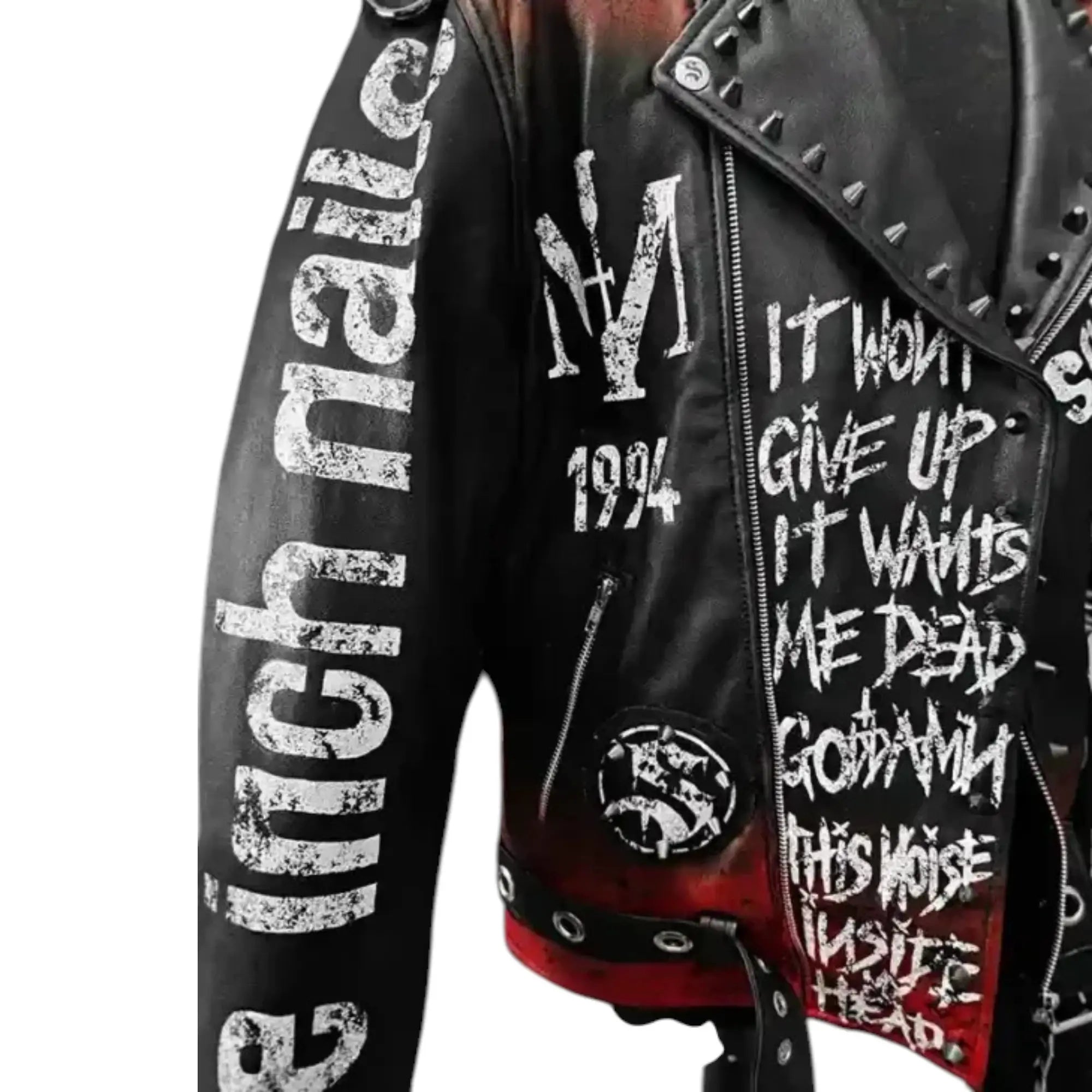  Nine Inch Nail Halloween Biker Black Jacket