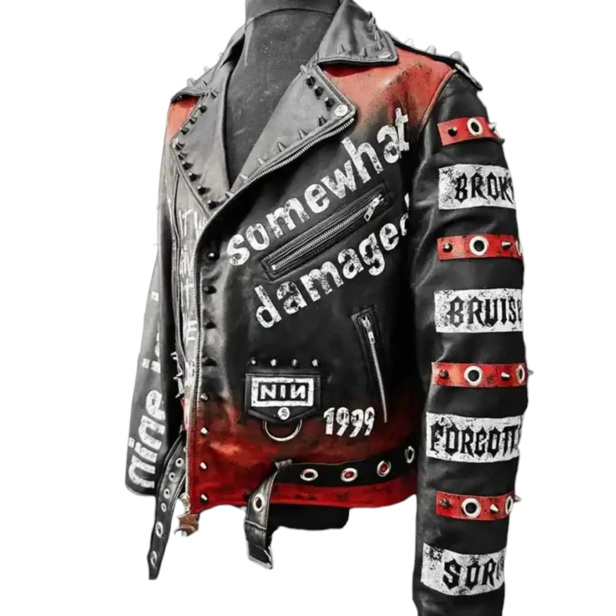  Nine Inch Nails Halloween Biker Black Jacket