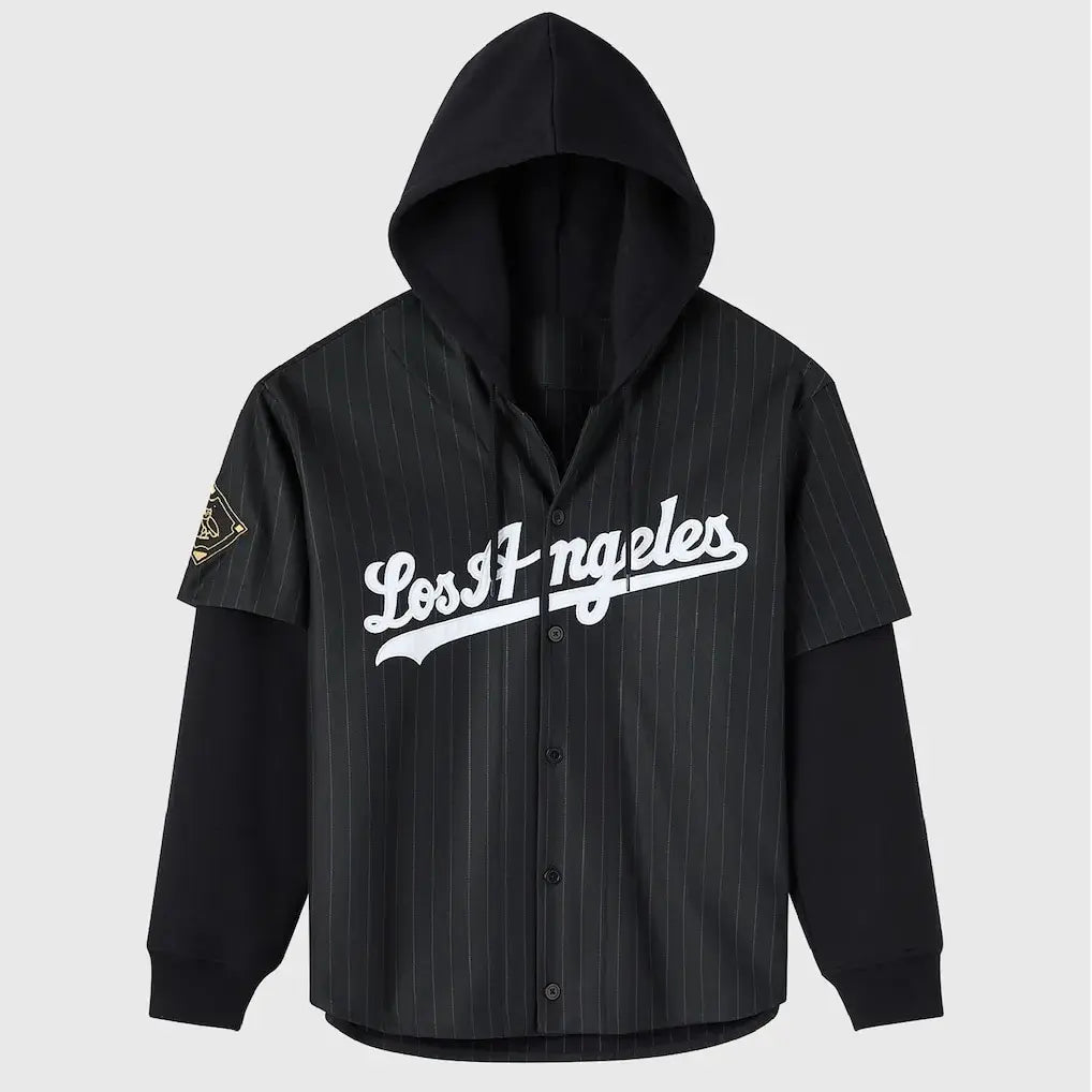 OVO x MLB Los Angeles Dodgers Button-Up Hoodie