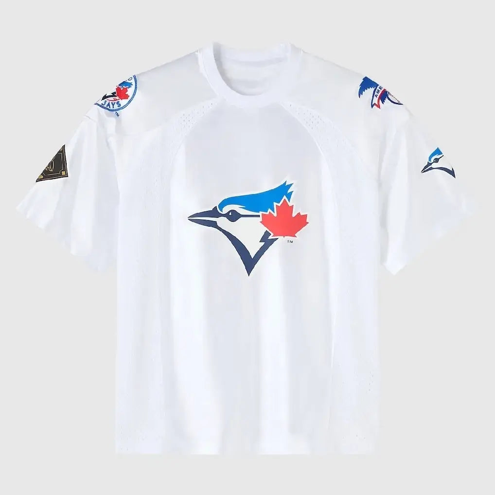 OVO x MLB Toronto Blue Jays White Mesh T-Shirt